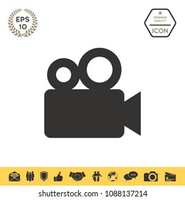 Movie camera icon