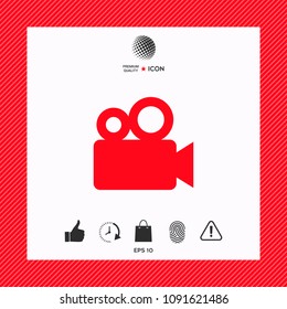Movie camera icon