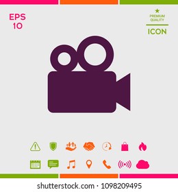 Movie camera icon