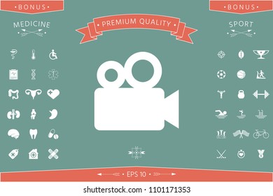 Movie camera icon