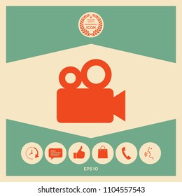 Movie camera icon