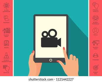 Movie camera icon