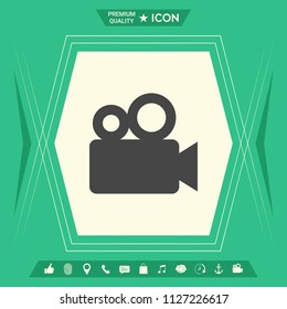 Movie camera icon