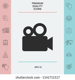 Movie camera icon
