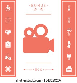 Movie camera icon