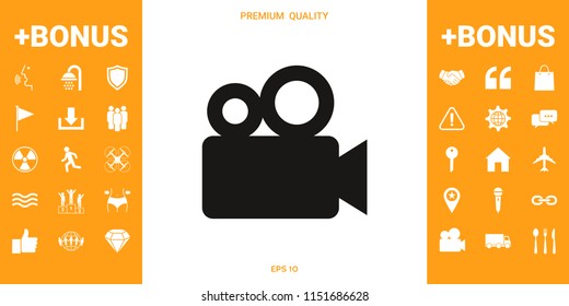 Movie camera icon