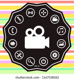 Movie camera icon