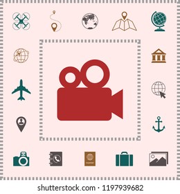 Movie camera icon