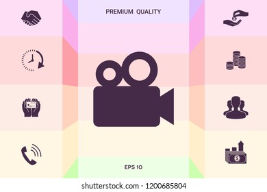 Movie camera icon
