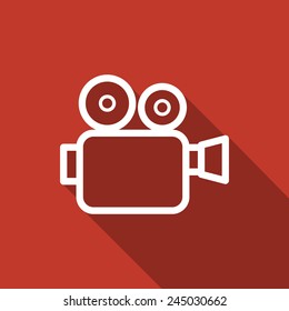 icono de cámara de cine