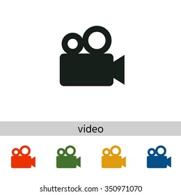 Movie camera icon.