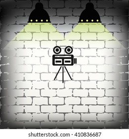 Movie camera icon.