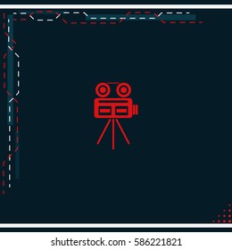Movie camera icon.