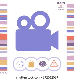 Movie camera icon
