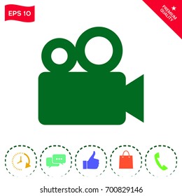 Movie camera icon