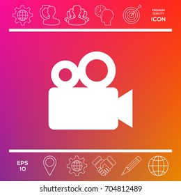 Movie camera icon
