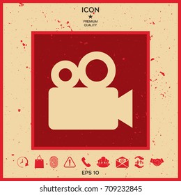 Movie camera icon