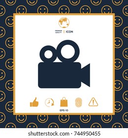 Movie camera icon