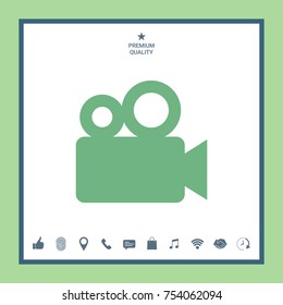Movie camera icon