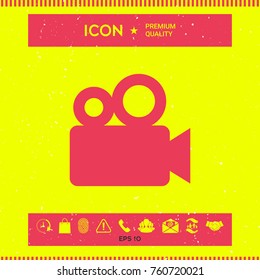 Movie camera icon