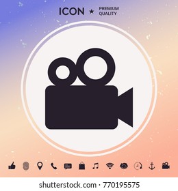 Movie camera icon
