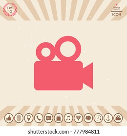 Movie camera icon