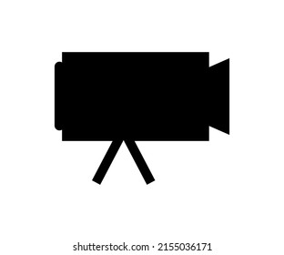movie camera icon. cinema camera. flat style. vector illustration