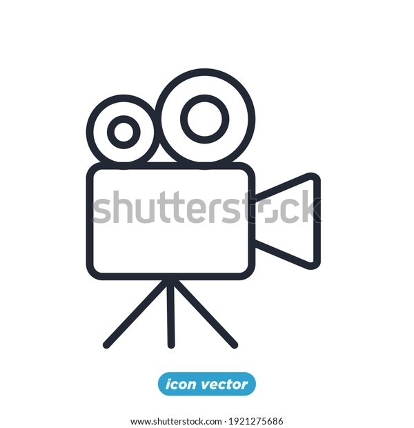 movie camera\
icon. Entertainment symbol template for graphic and web design\
collection logo vector\
illustration