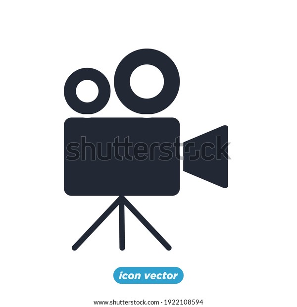 movie camera\
icon. Entertainment symbol template for graphic and web design\
collection logo vector\
illustration