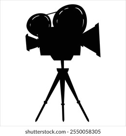 Movie Camera Icon for Film, Media, and Production Themes