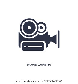 movie camera icon. Simple element illustration from cinema concept. movie camera editable symbol design on white background. Can be use for web and mobile.