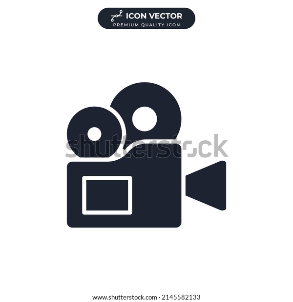 movie camera icon symbol
template for graphic and web design collection logo vector
illustration