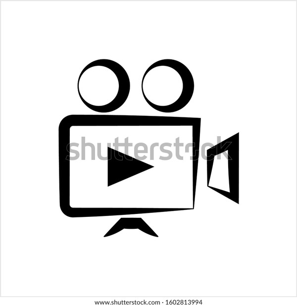 Movie Camera Icon
Vector Art Illustration