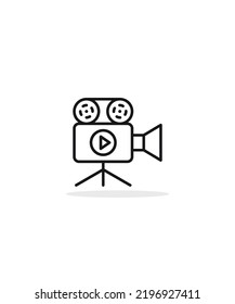 Movie Camera  Icon Vector Illustration, Eps 10