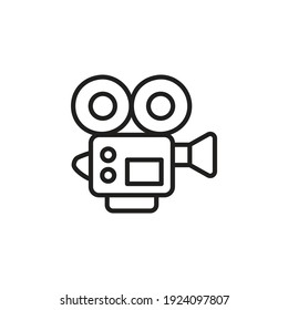 Movie Camera icon in vector. Logotype
