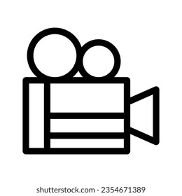 Movie Camera Icon Vector Symbol Design Illustration