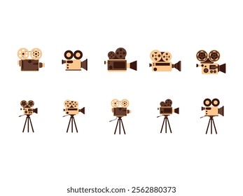 Movie Camera illustration Element Set