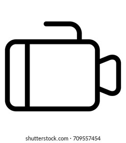 Movie Camera Line Vector Icon