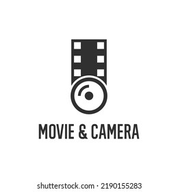 Movie Camera Logo Concept Photographer Filmmaker Stock Vector (Royalty ...