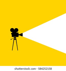 Movie camera - minimalist poster