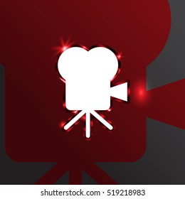 Movie Camera. Movies and cinema. Vector illustration