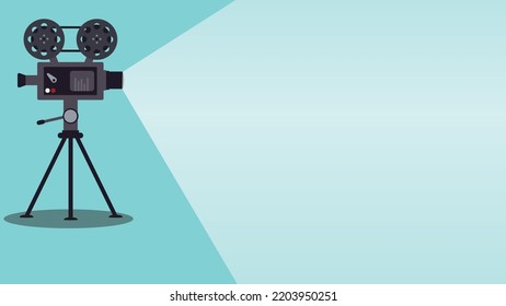 Filmkameraprojektor, Vektorgrafik-Hintergrund