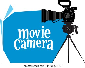 Movie camera vector art