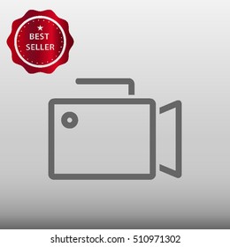 Movie Camera Vector Icon Illustration