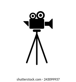 Movie camera, vector illustration