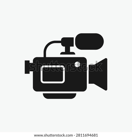 movie camera, video camera icon