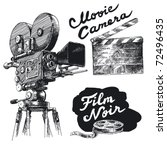 movie camera-original hand drawn collection