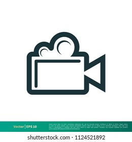 Movie, Cinema Icon Vector Logo Template Illustration Design. Vector EPS 10.