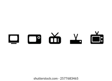 Movie and Cinema Icons: Film, TV, Video, and Entertainment Symbols - Perfect for Apps and Web Design