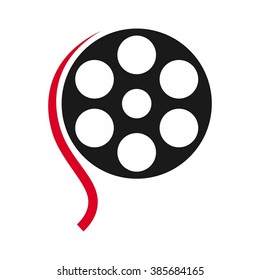 movie and cinema logo vector.